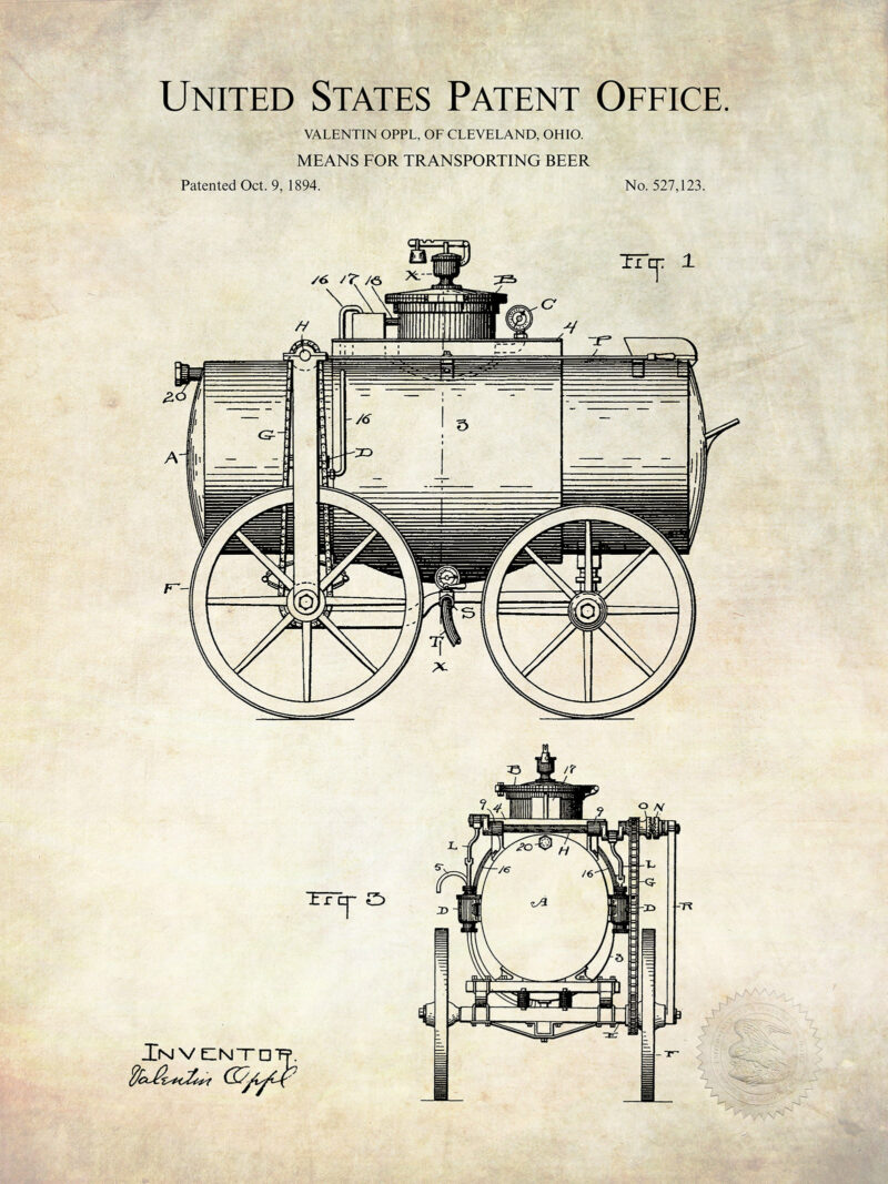 Beer Wagon | 1894 Patent