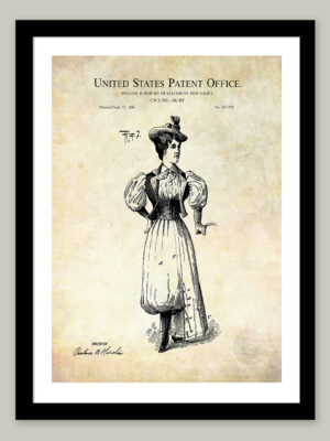 Cycling Skirt | 1896 Patent Print