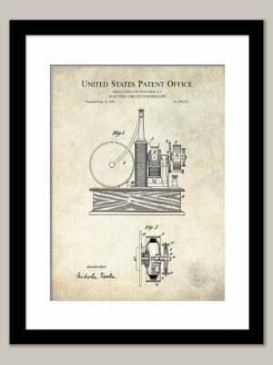 Nikola Tesla Invention | 1898 Circuit Controller Patent