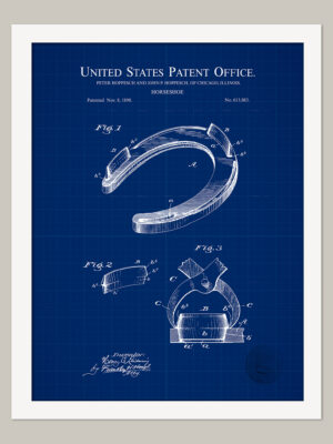 Horseshoe Design | 1898 Patent Print