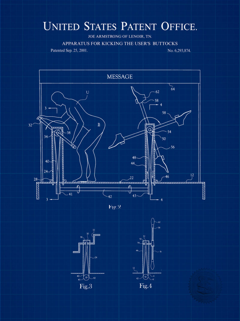 Butt-Kicking Machine |2001 Patent