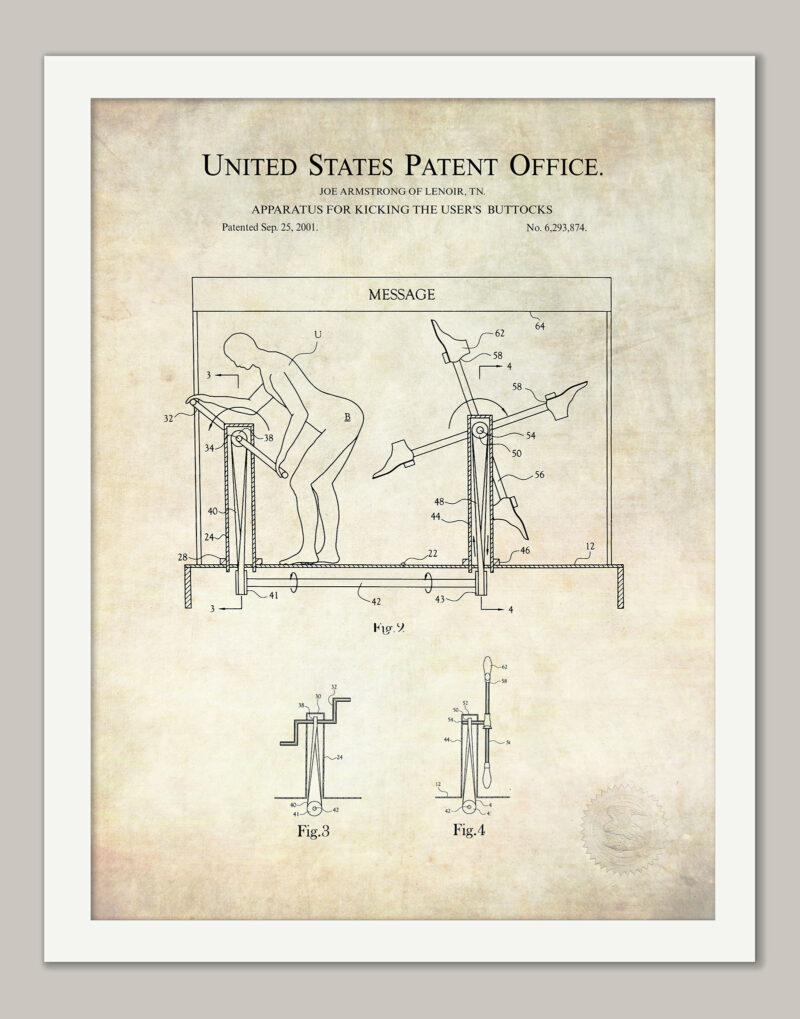 Butt-Kicking Machine |2001 Patent