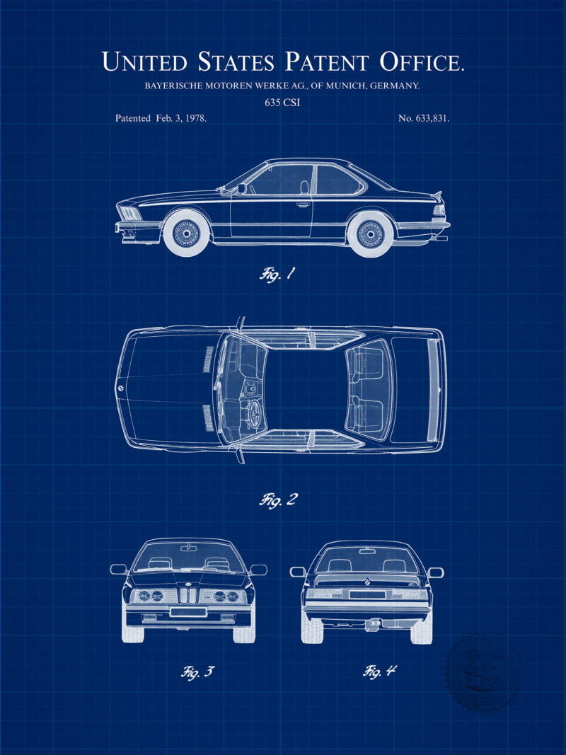 BMW 635 CSI | 1978 Auto Patent