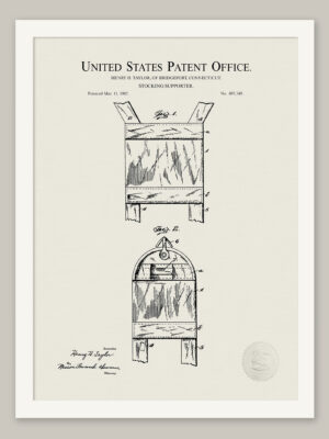 Vintage Bonnet | 1902 Patent Print