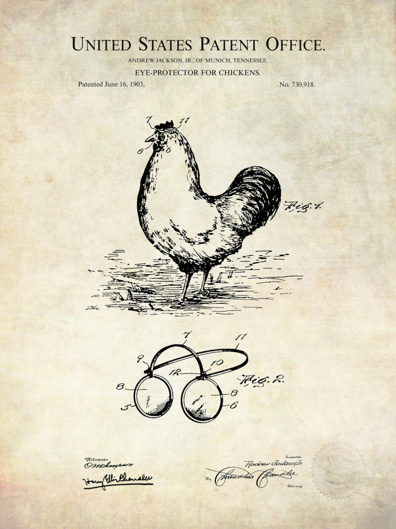 Eye Protector For Chickens | 1903 Patent