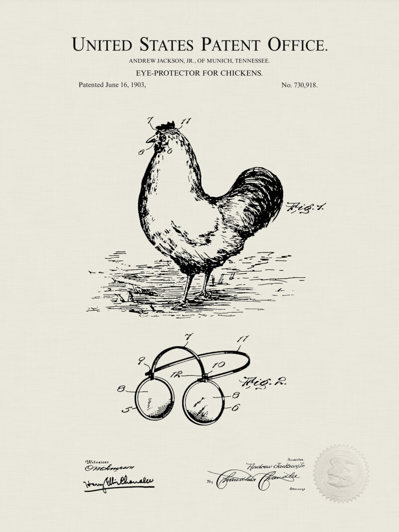 Eye Protector For Chickens | 1903 Patent