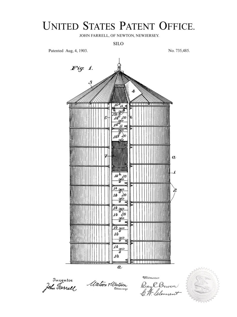 Silo Print | 1903 Patent