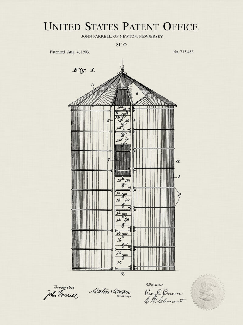 Silo Print | 1903 Patent