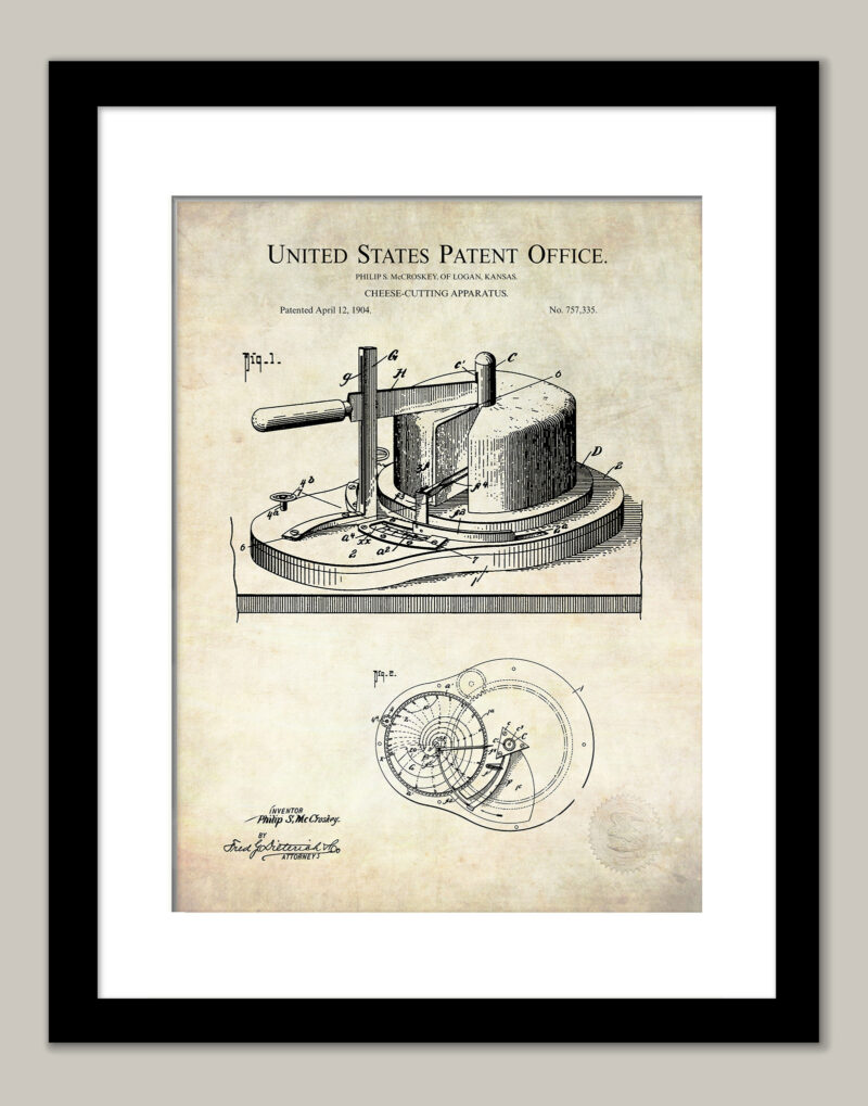 Cheese Cutter Design | 1904 Patent
