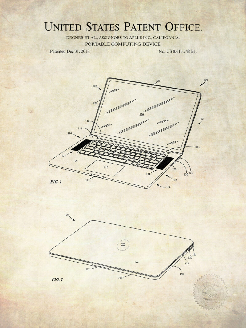 Notebook Computer Design | 2013 Apple Patent