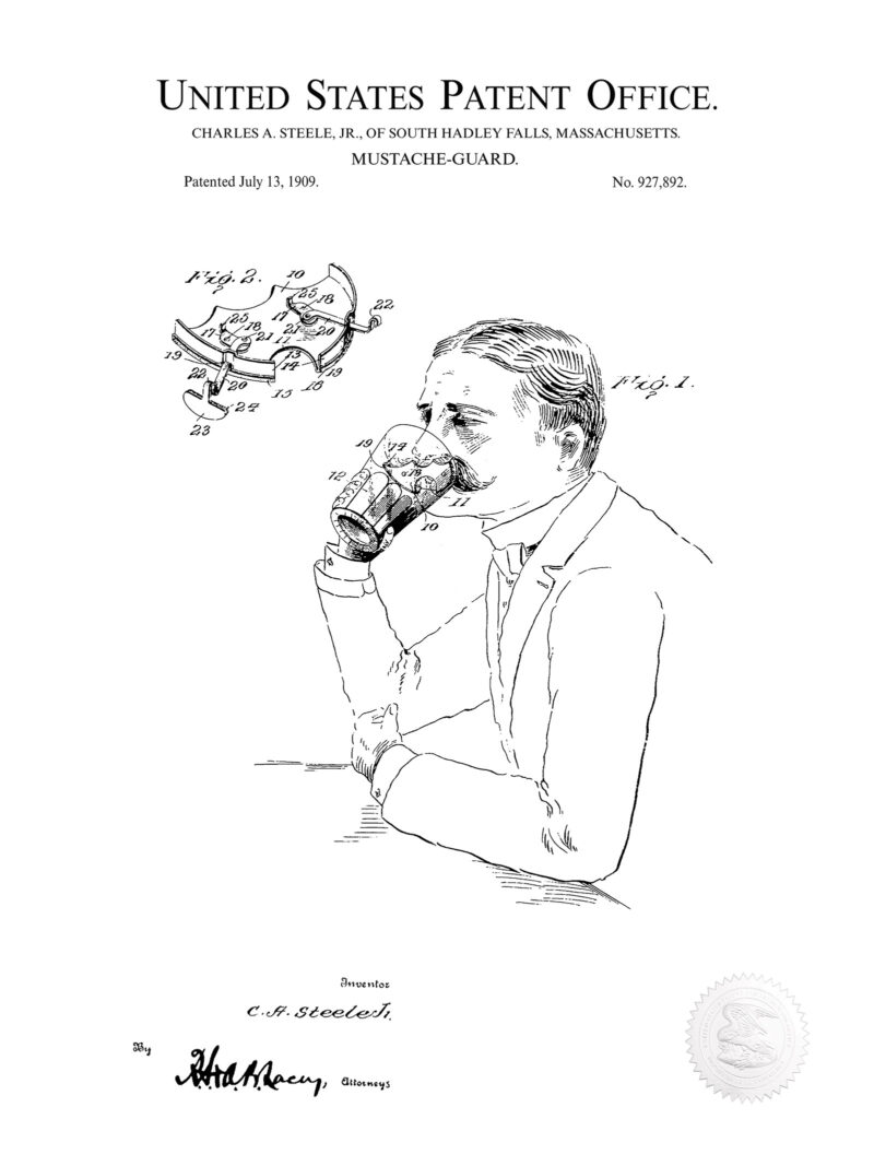 Mustache Guard | 1909 Patent