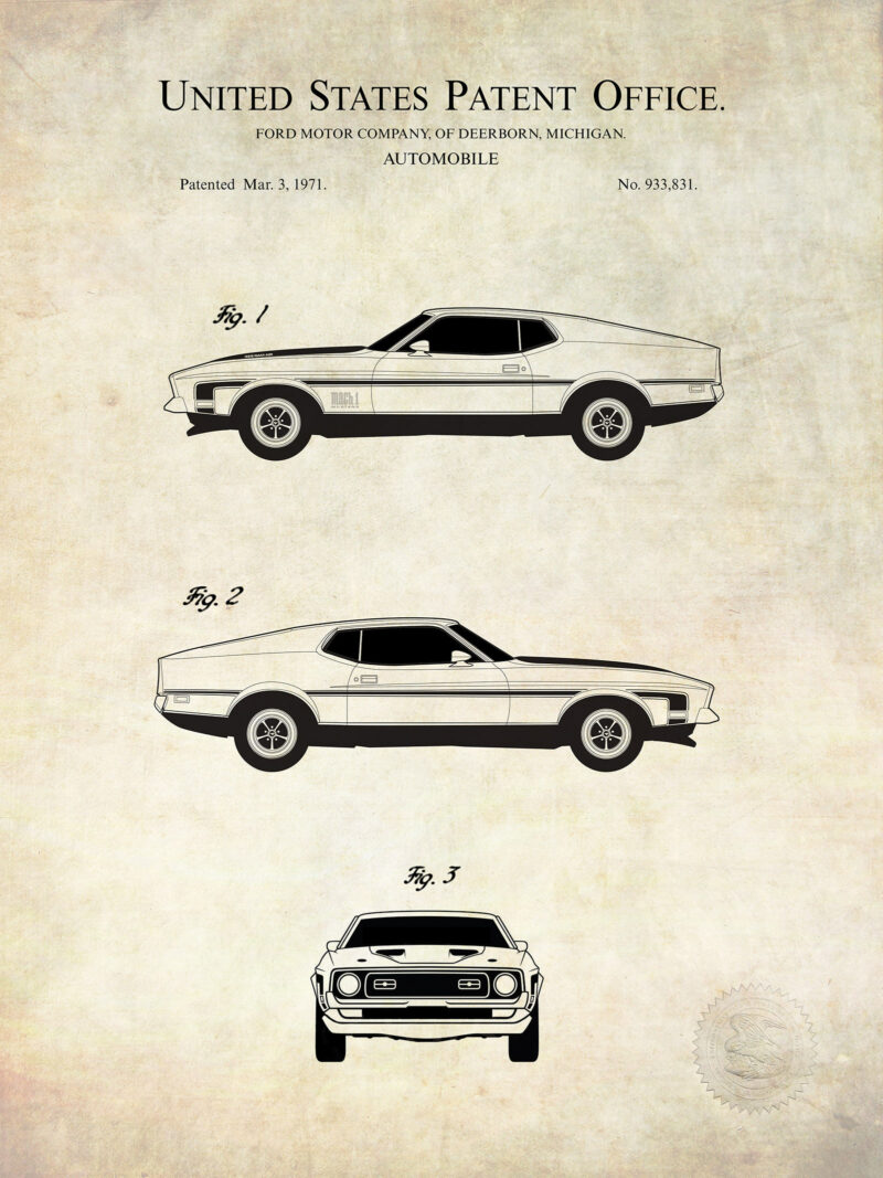 Mustang Mach 1 | 1971 Ford Patent