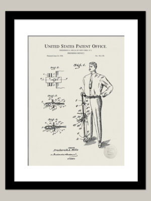 Vintage Pants Press |1910 Patent Print