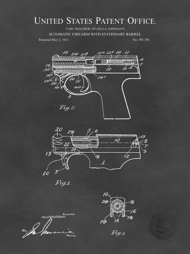 Walther PPK | 1911 Handgun Patent