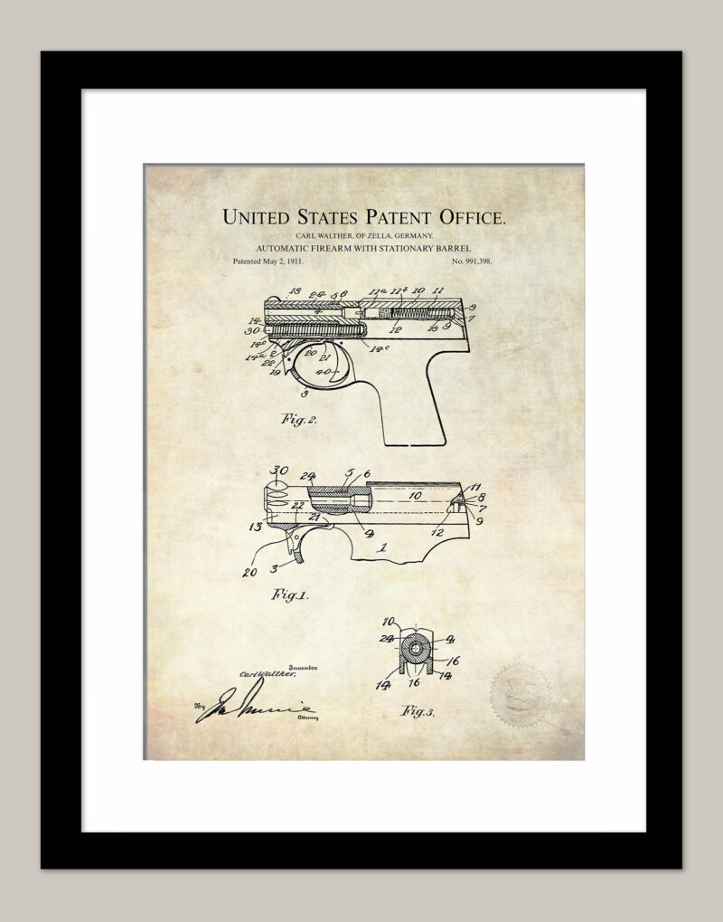 Walther PPK | 1911 Handgun Patent