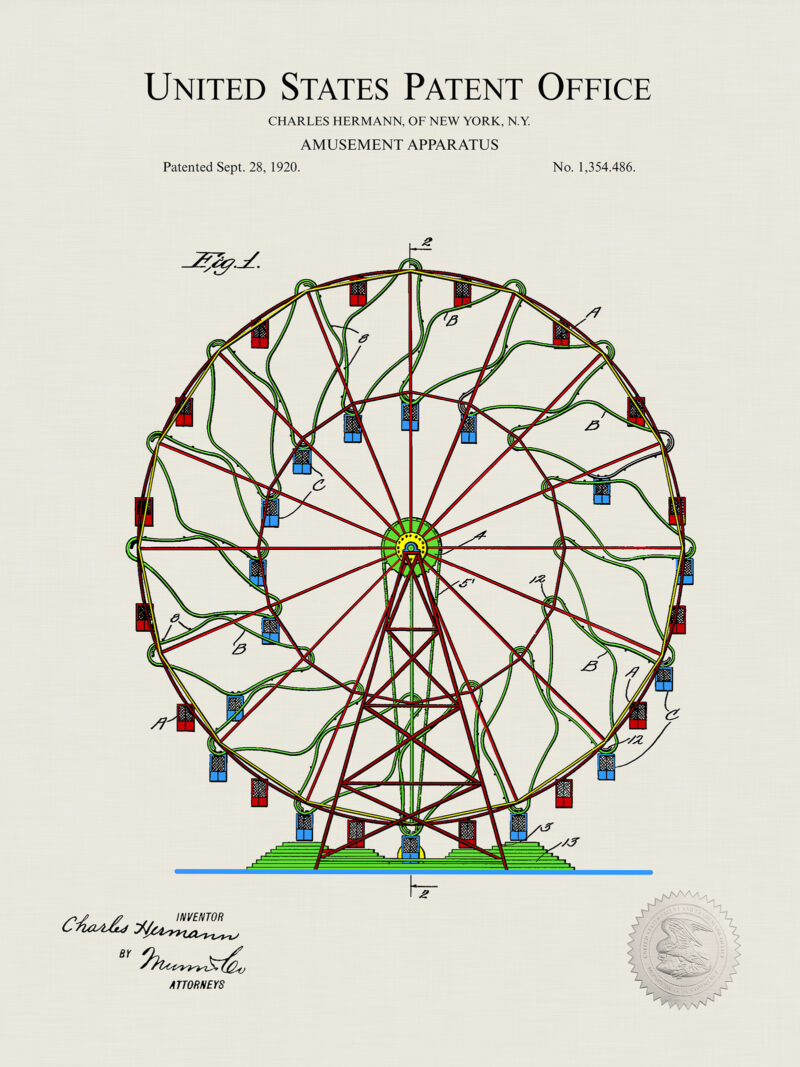 Ferris Wheel Design | 1920 Patent