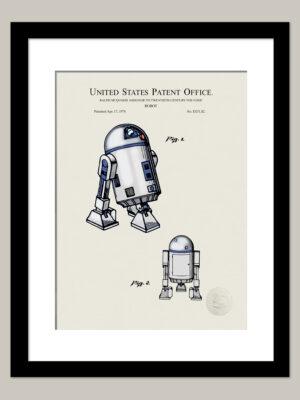 Robot Design | 1955 Patent | Retro Sci-Fi Print