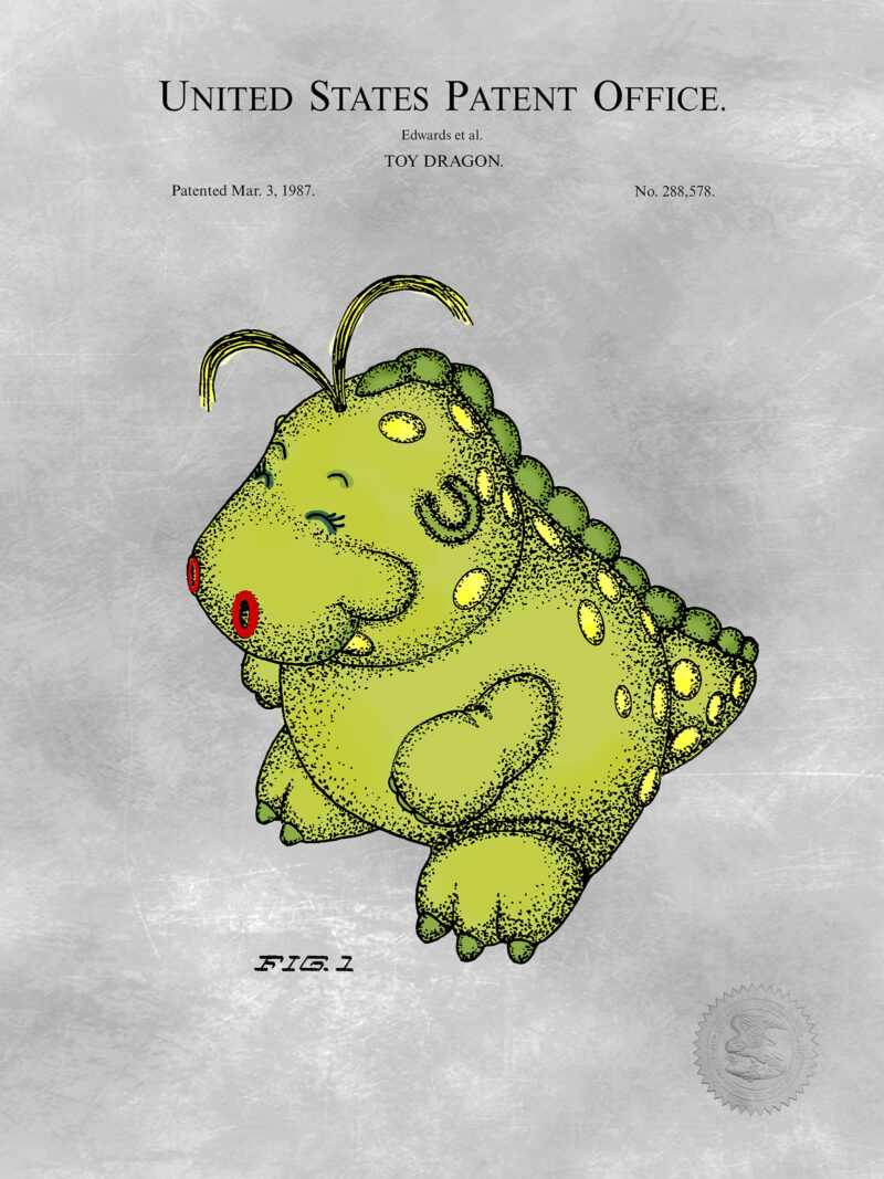 Vibrant Baby Dragon | 1987 Toy Patent