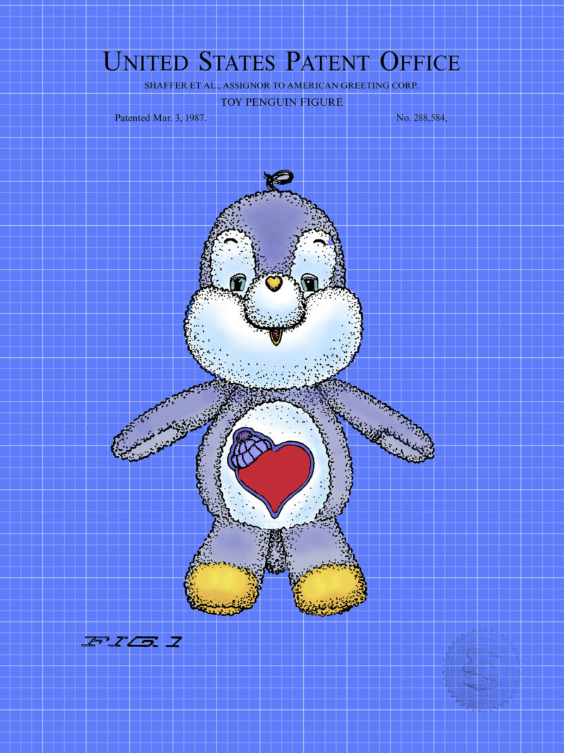 Toy Penguin Figure | 1987 Patent Print