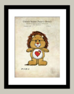 Iconic Animated Toy Lion | 1987 Bear Patent Print