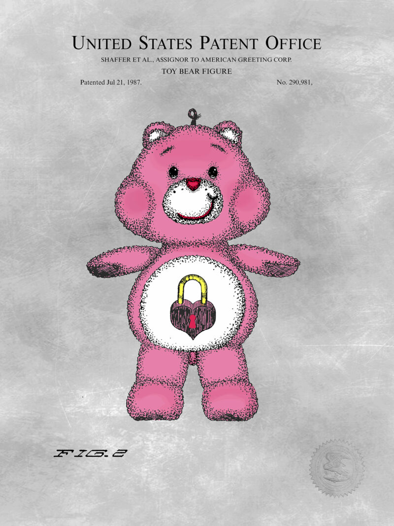 Toy Bear Figure | 1987 Patent Print