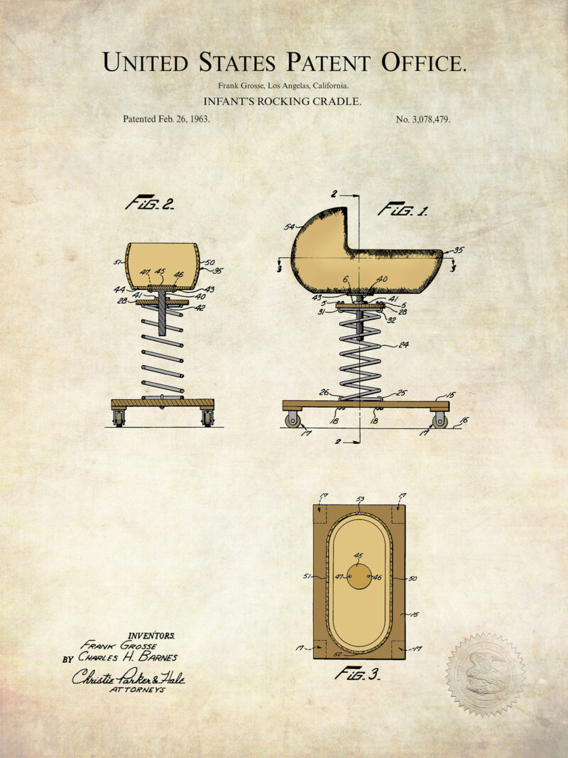 Baby Rocker Design | 1963 Patent