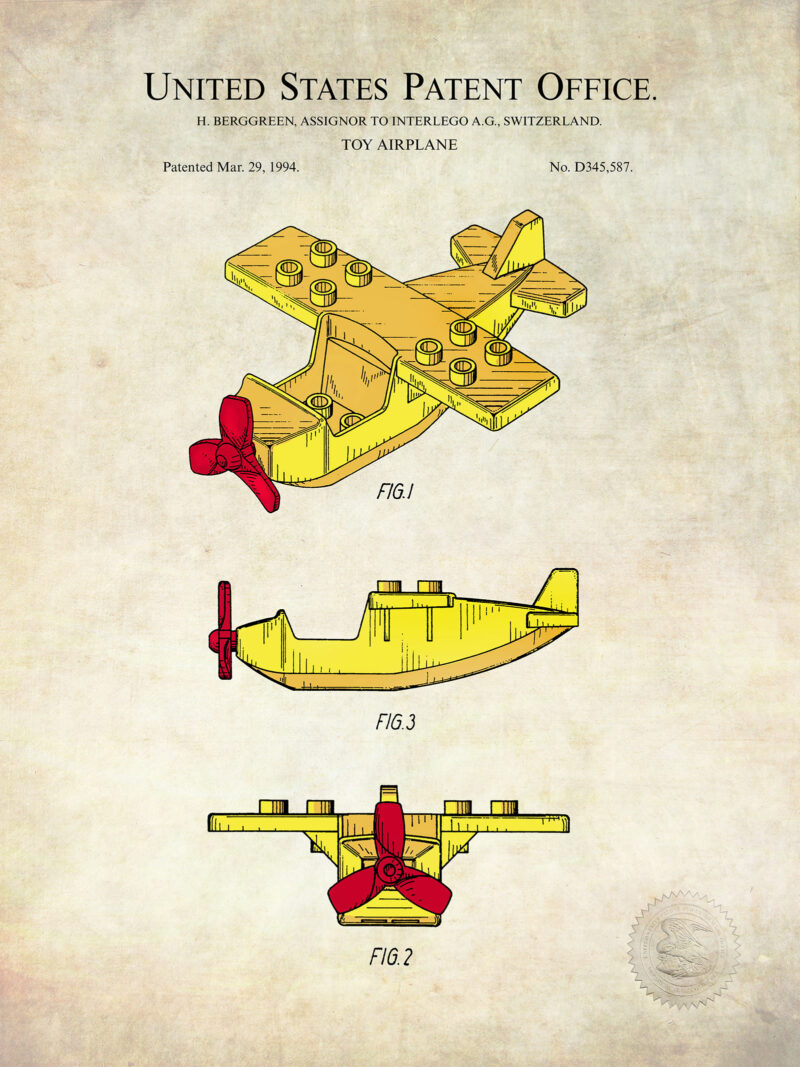 Building block Airplane | 1994 Patent