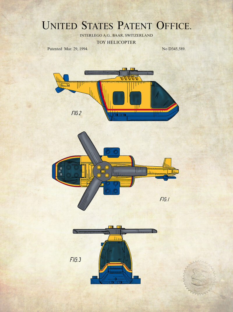 Building block Helicopter | 1994 Patent