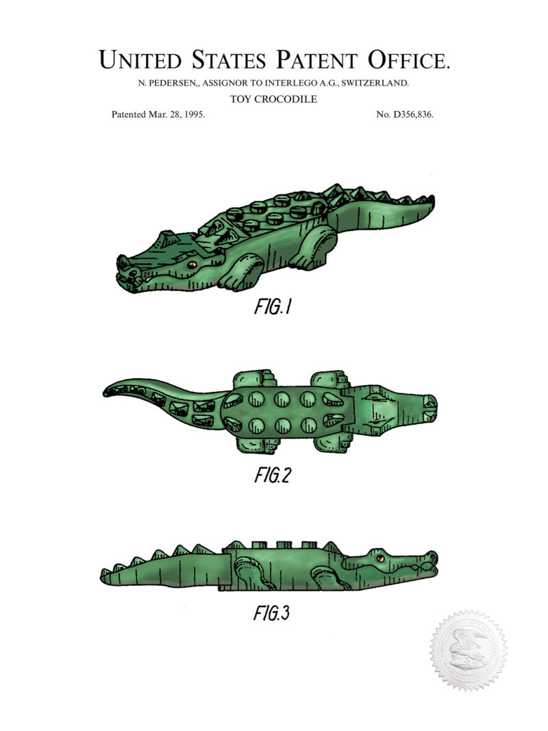 Building block Crocodile | 1995 Patent