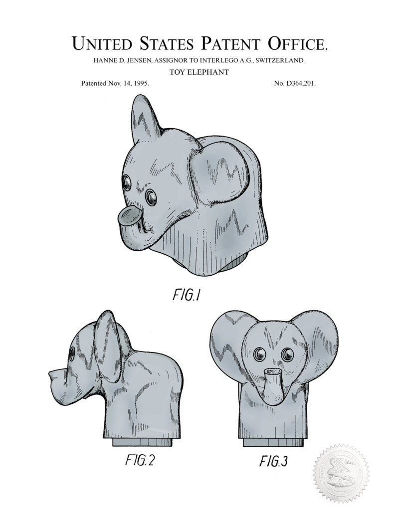 Building Block  Zoo Animals | 1995 Toy Patents