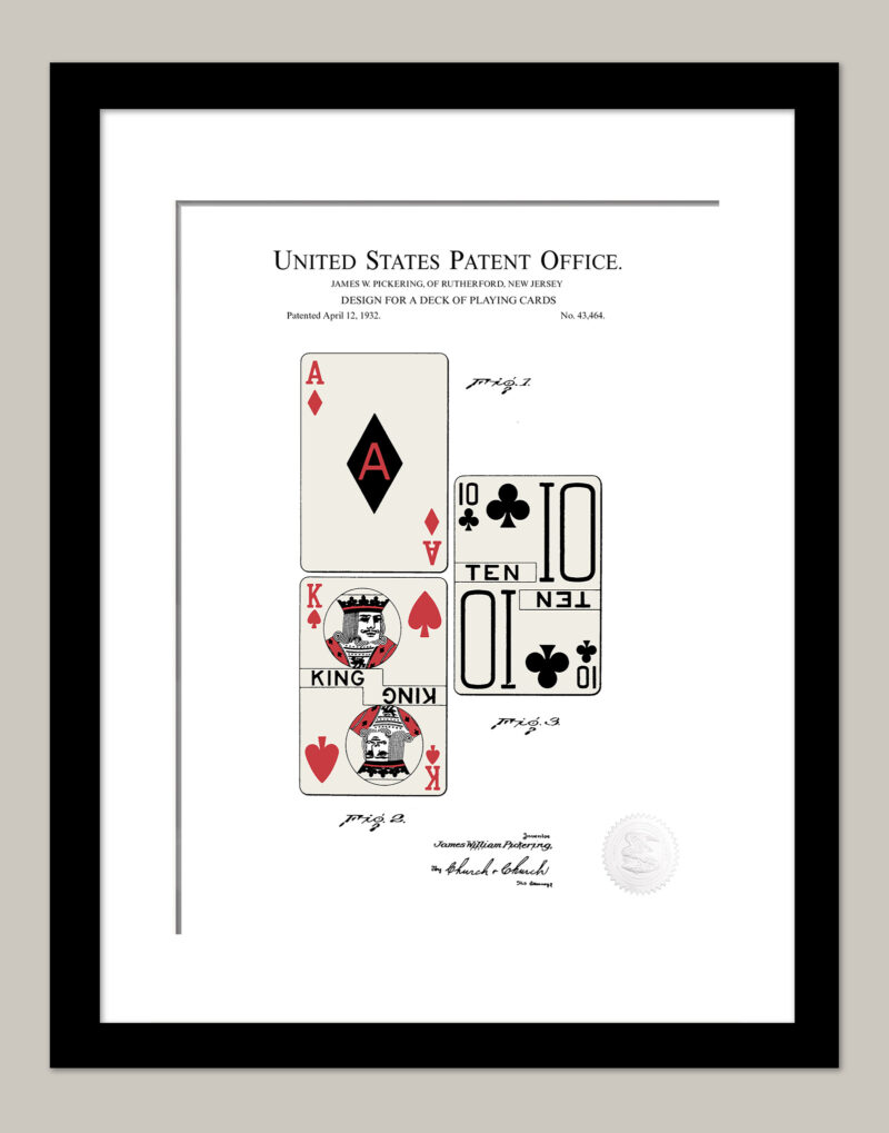 Playing Card Design | 1932 Patent