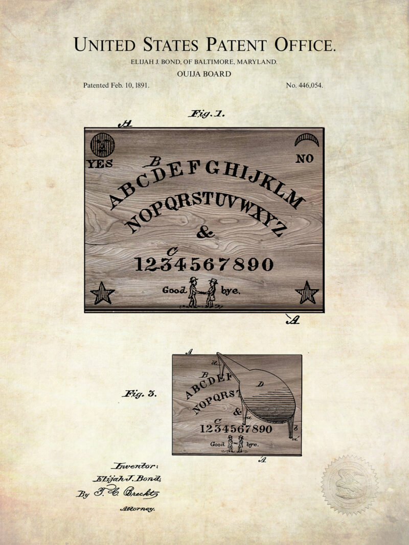 Ouija Board Design | 1891 Patent