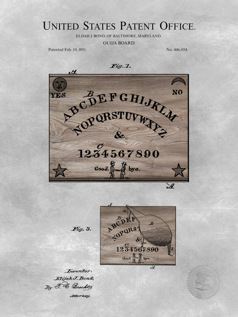 Ouija Board Design | 1891 Patent