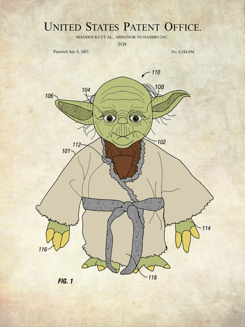 Yoda Toy Figure | 2003 Hasbro Patent