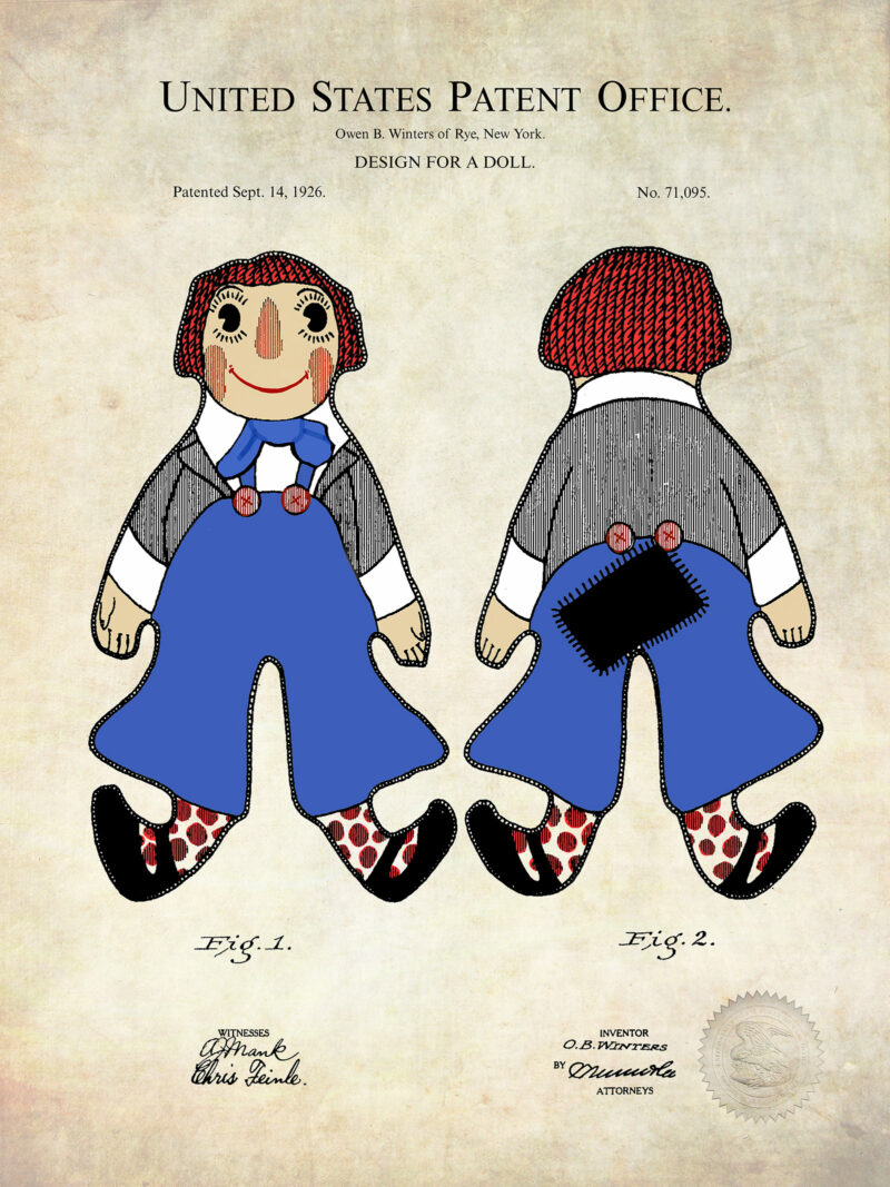 Raggedy Andy Doll | 1928 Patent