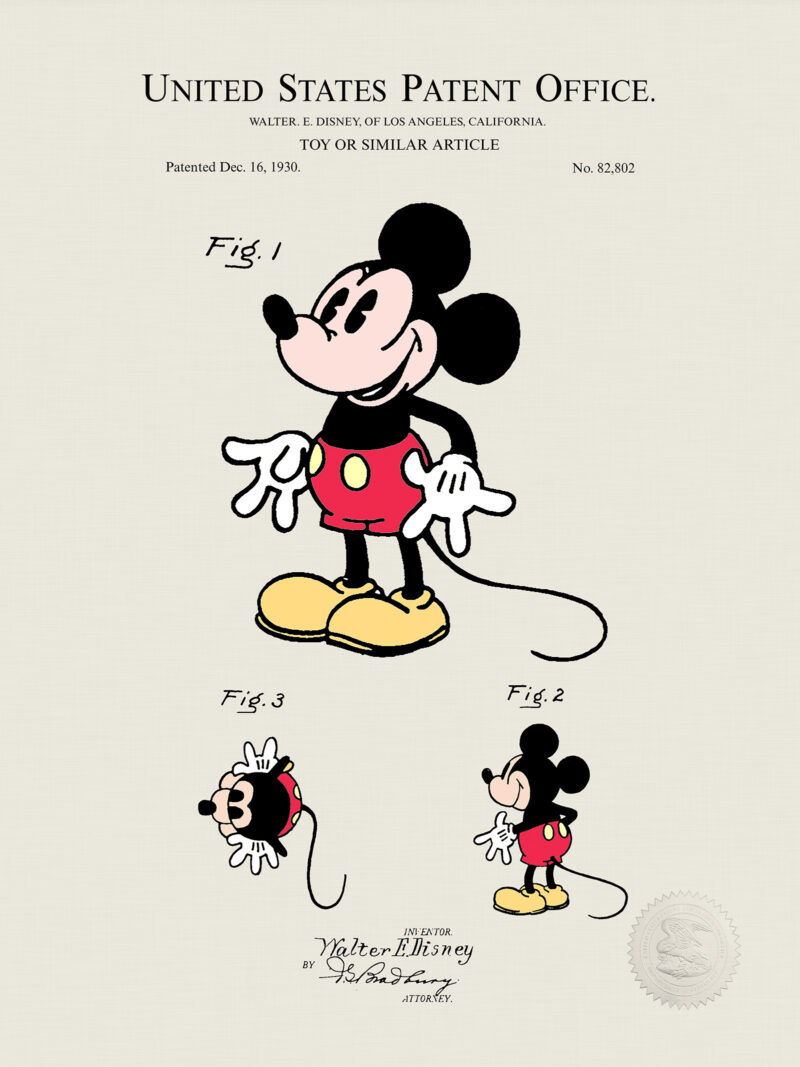 Classic Disney Patent Prints