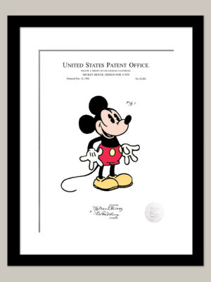 Mickey Mouse Print | 1930 Walt Disney Patent