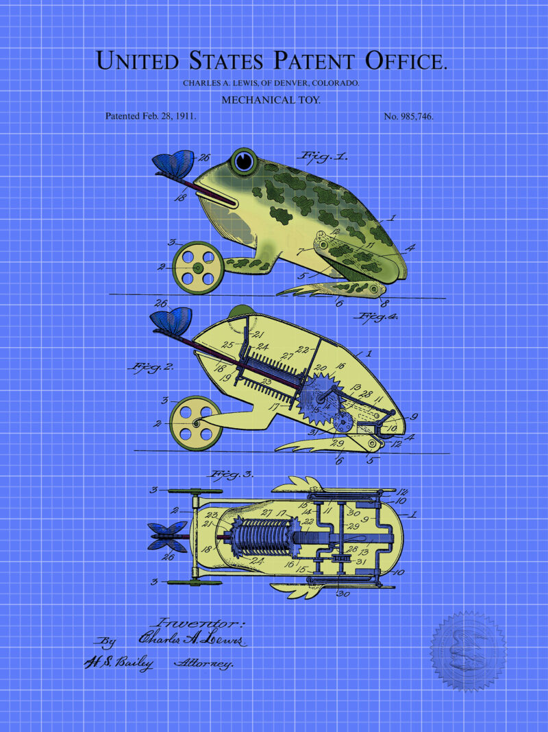 Mechanical Frog Design | 1911 Patent