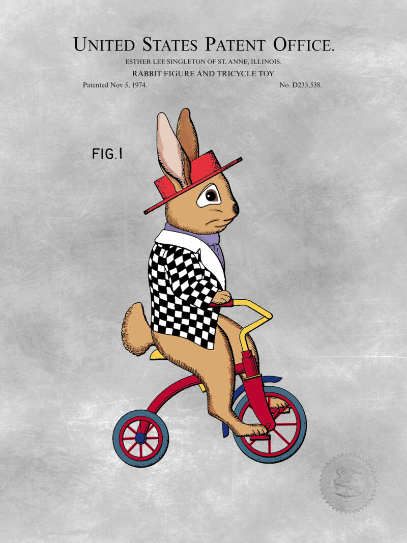 Toy Rabbit Print | 1974 Patent