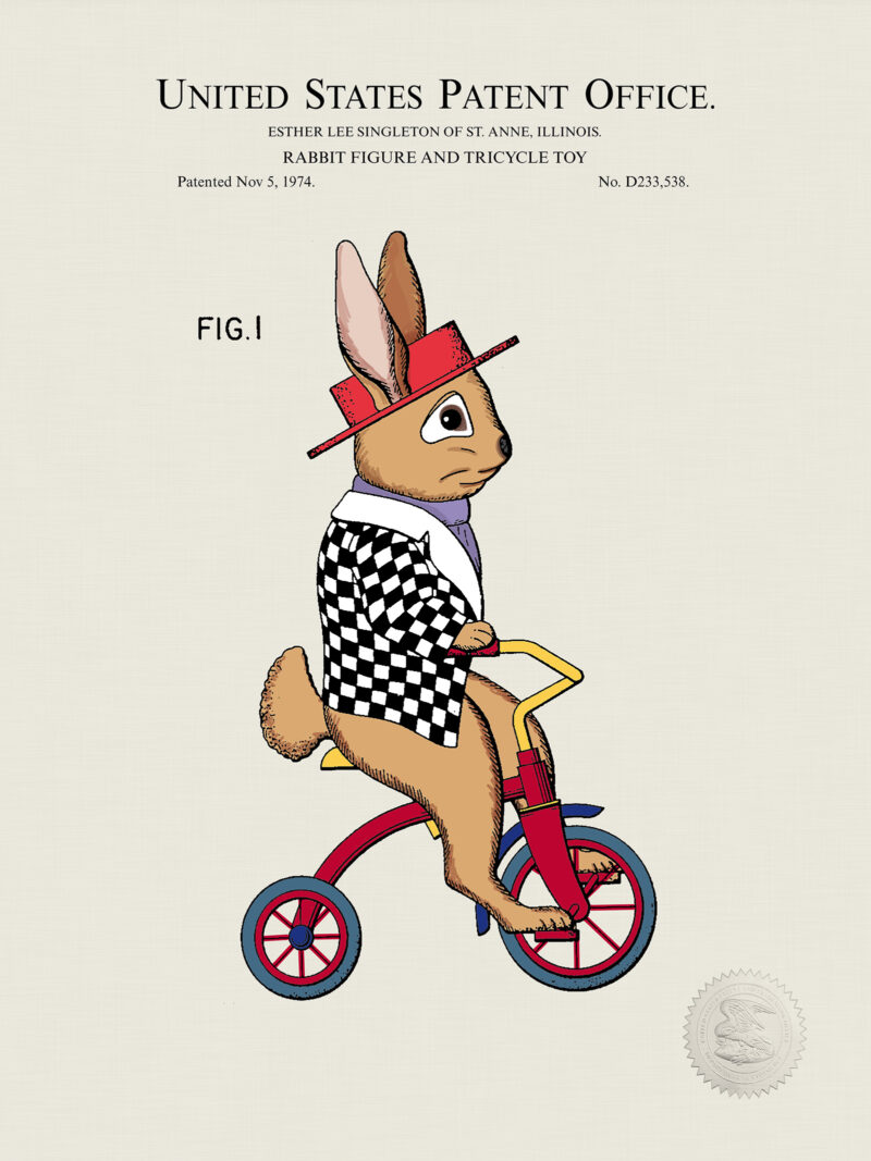 Toy Rabbit Print | 1974 Patent