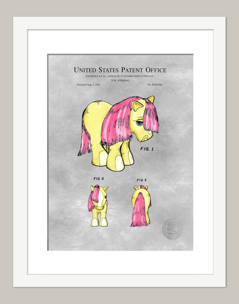 Pony Toy Print | 1983 Hasbro Patent