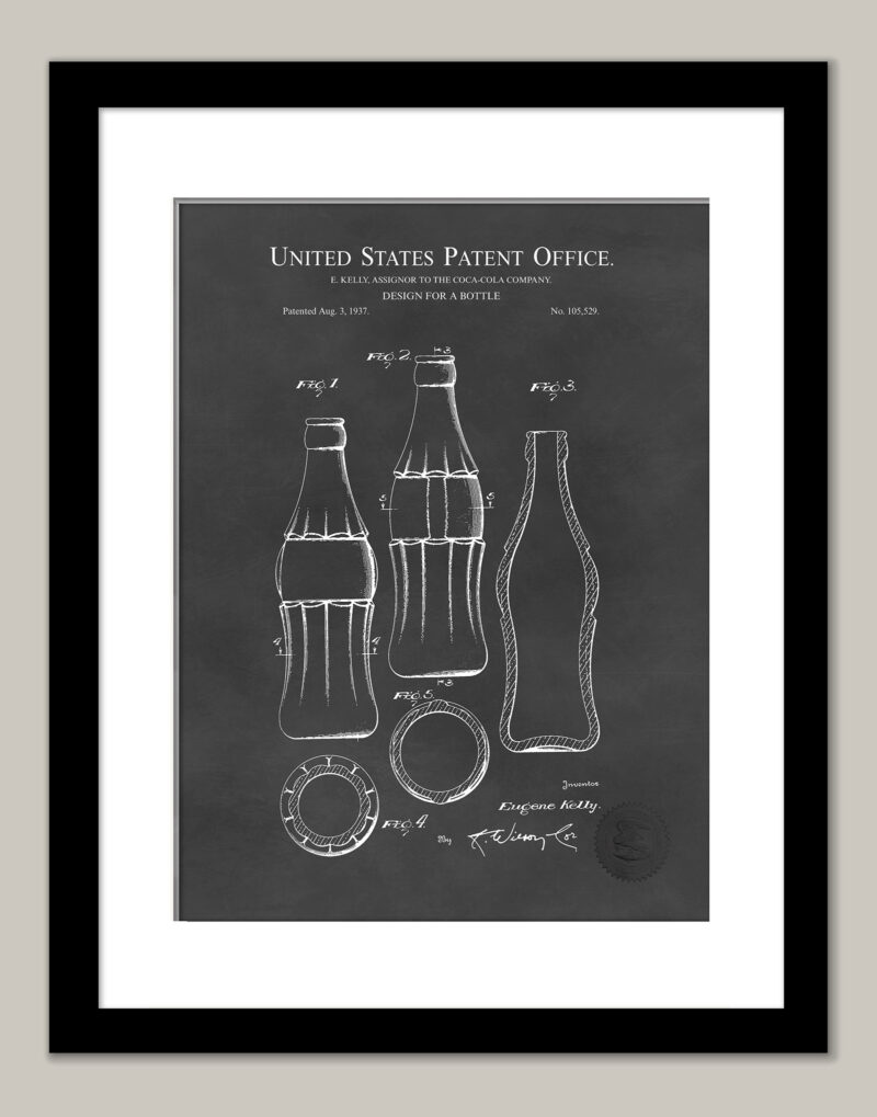 Coca-Cola Bottle | 1937 Patent Print