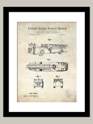 Aerial Fire Truck | 1940 Patent