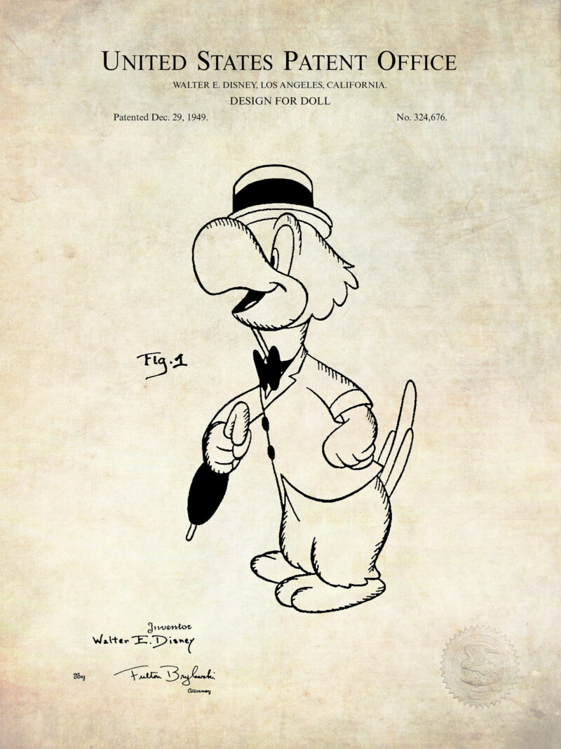 Jose Carioca Parrot | 1934 Disney Patent