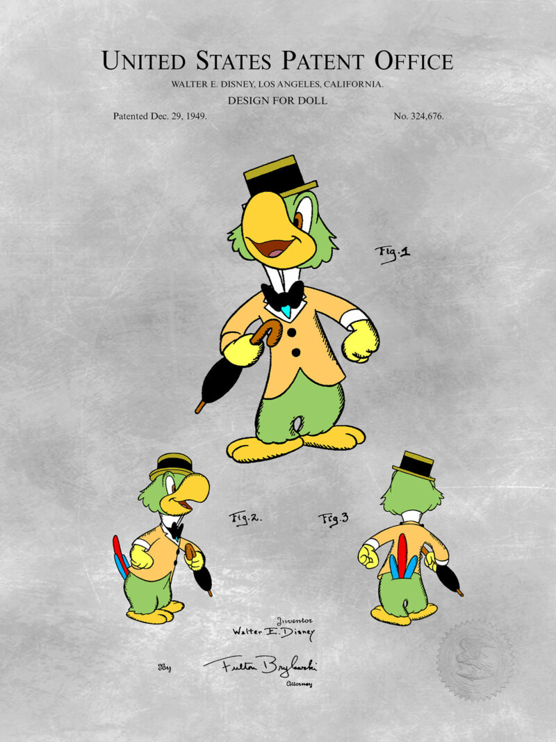 José Carioca | 1949 Walt Disney Patent