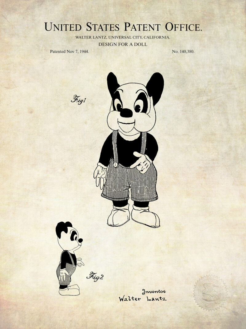 Andy Panda Print | 1944 Toy Patent