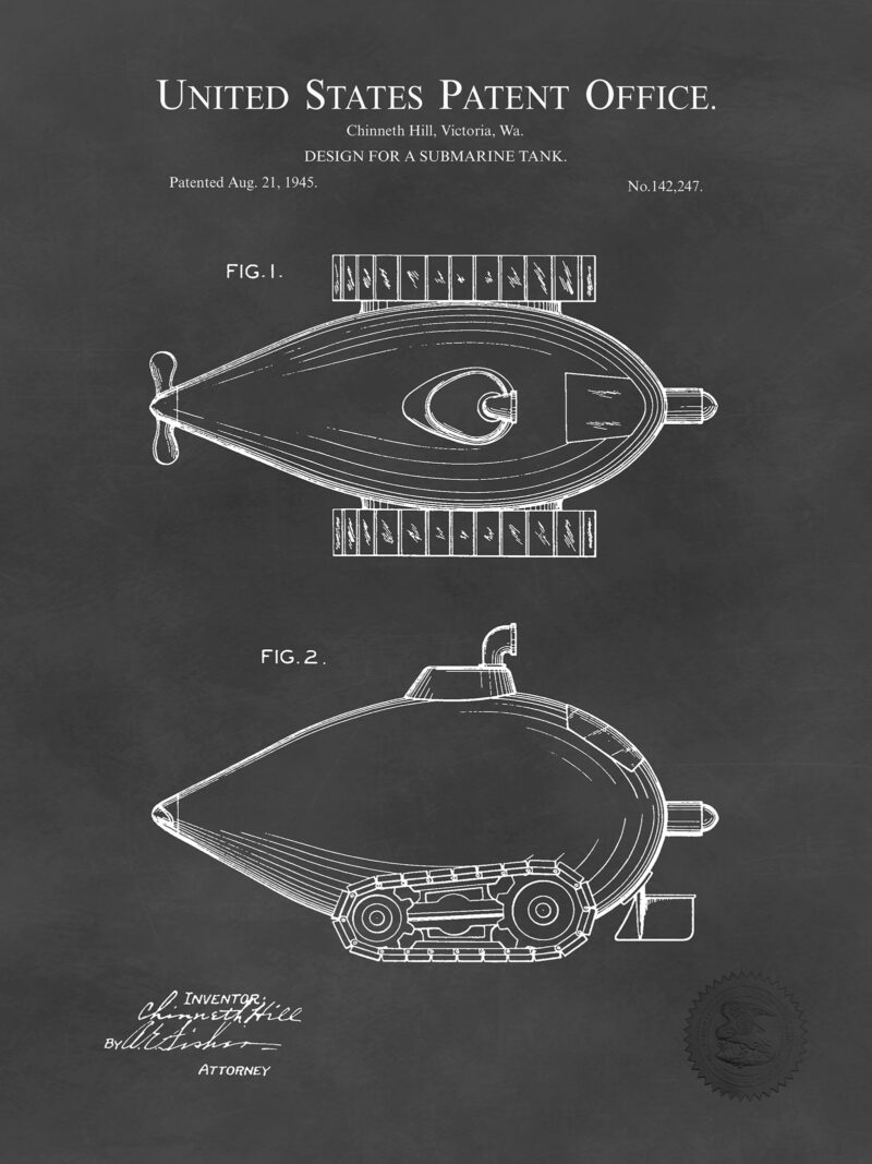 Submarine Tank Concept | 1945 Patent