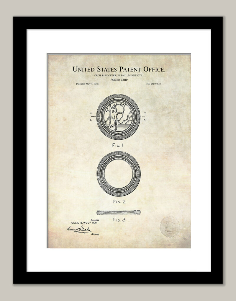 Poker Chip | 1948 Design Patent