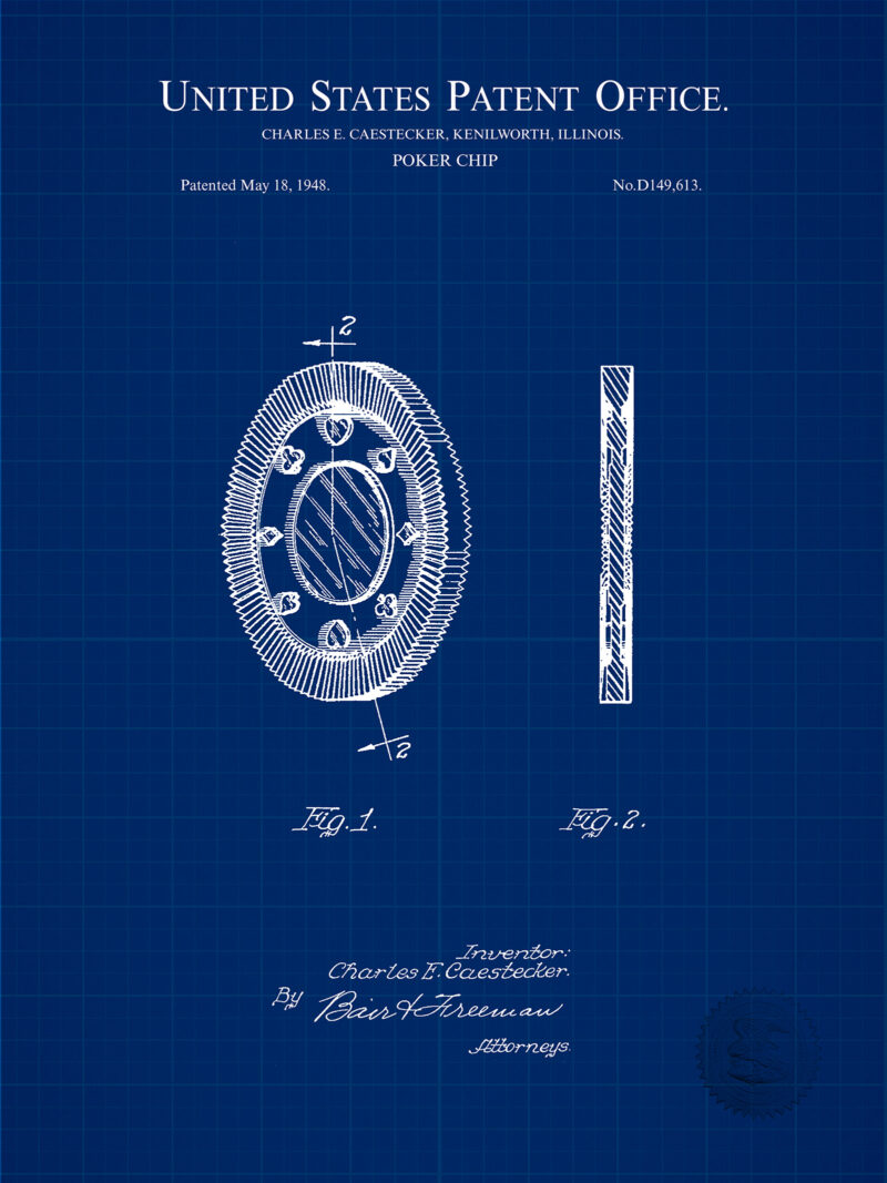 Poker Chip Design | 1948 Patent
