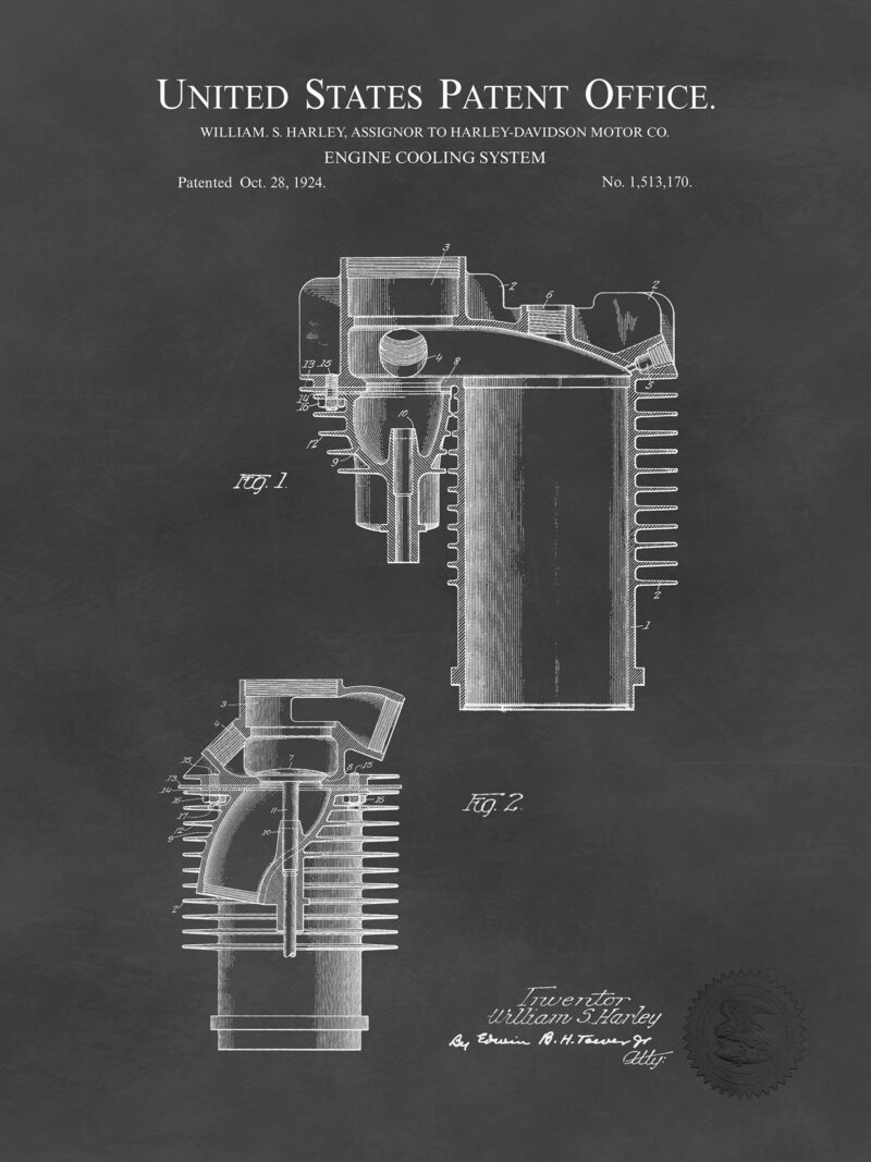 Harley-Davidson Patent | 1924 Cylinder